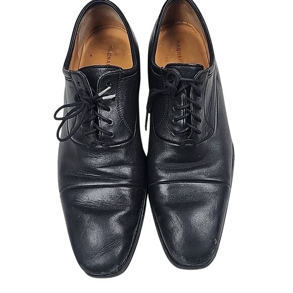 Magnanni Federico Oxford Mens Shoe Cap Toe Black Leather 12654 Size 12 main image 6